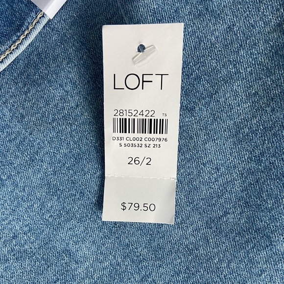 Ann Taylor Loft Wide Leg Crop Jeans Size 2 - Picture 7 of 10